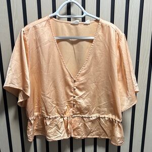 Levi's Peach Button-Down Blouse